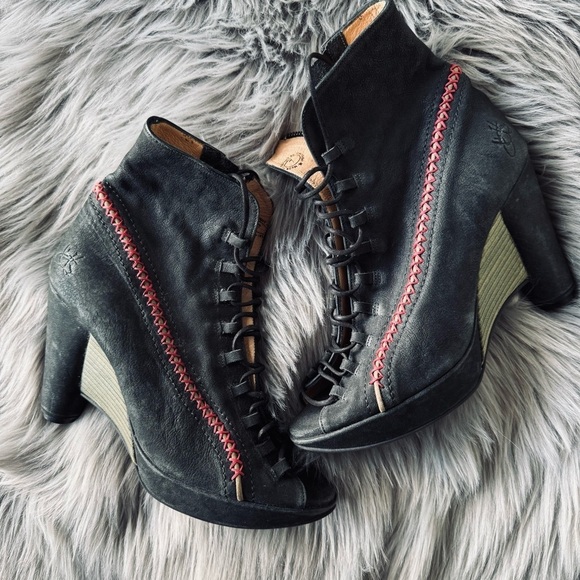 John Fluevog WRITES
ANGELOU Black Heeled Boots with Chunky Heel - Picture 6 of 13